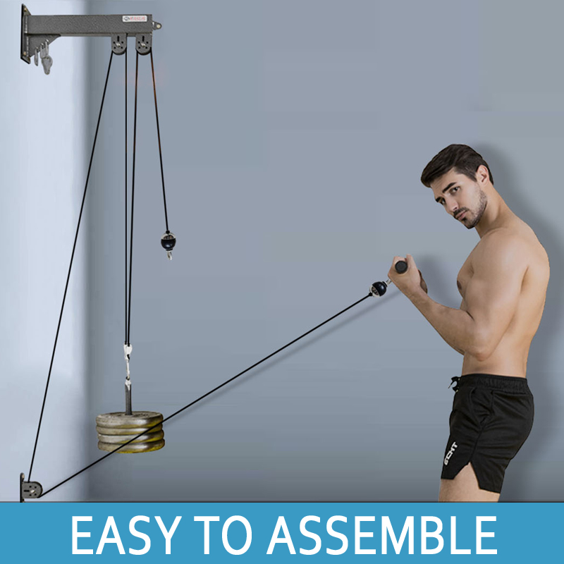 Pulley Home Gym - نظام بكرة الصالة الرياضية المثبت على