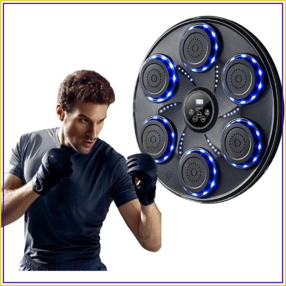 Home Gym Machine - جهاز ملاكمة ذكي مع قفازات، مزود