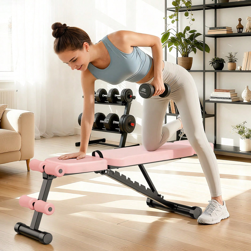 Home Gym Weights - مقعد تمارين قابل للتعديل بـ 9
