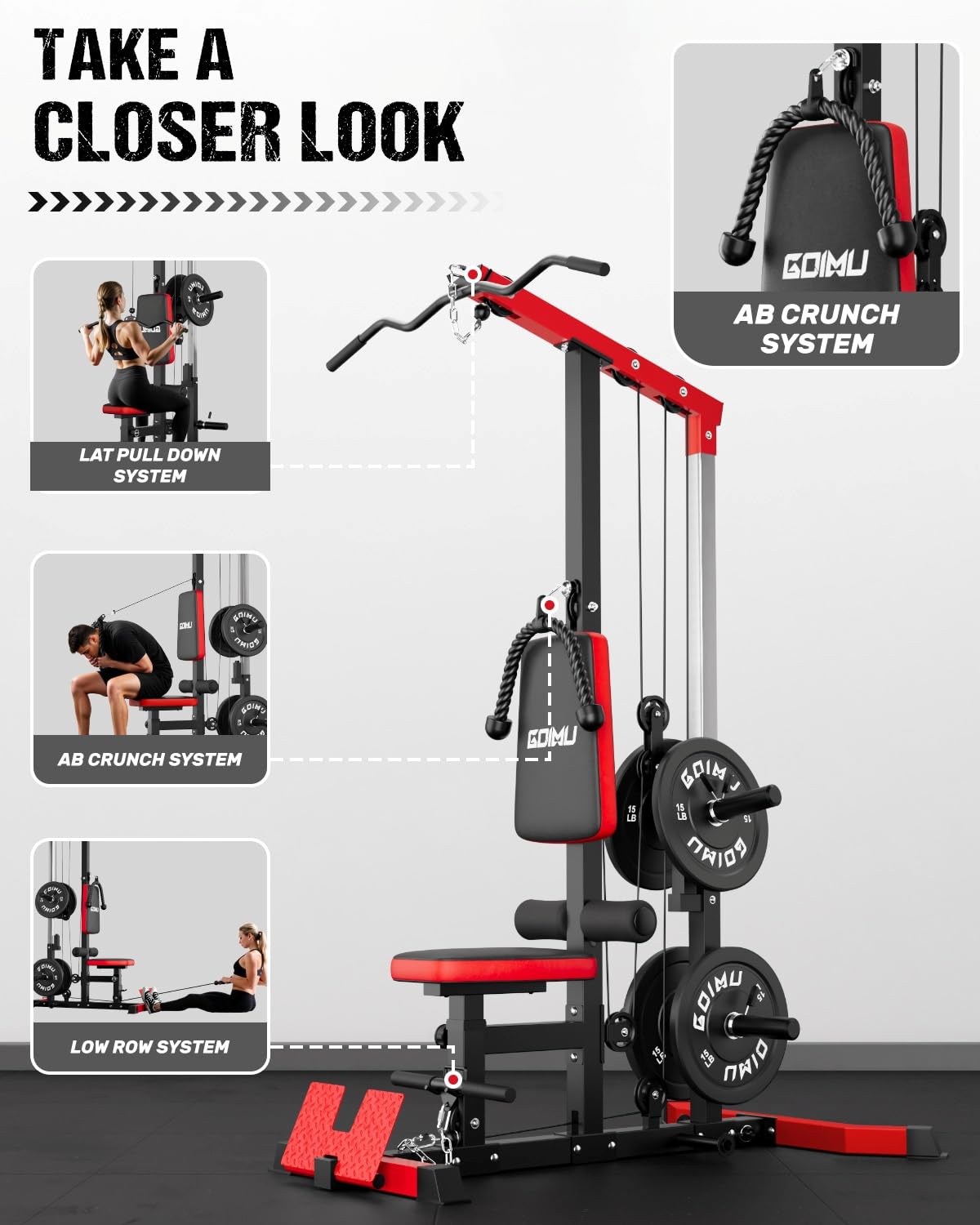 جهاز سحب وسحب الكابلات مع جهاز - مراجعة Pulley Home Gym وسعره