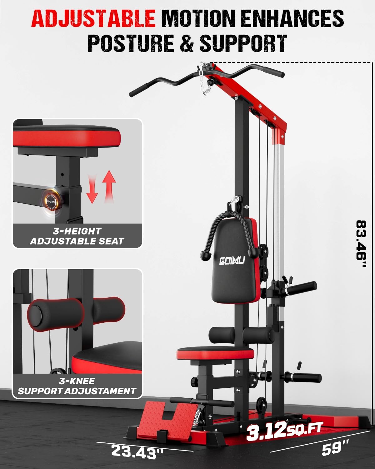 جهاز سحب وسحب الكابلات مع جهاز - مراجعة Pulley Home Gym وسعره