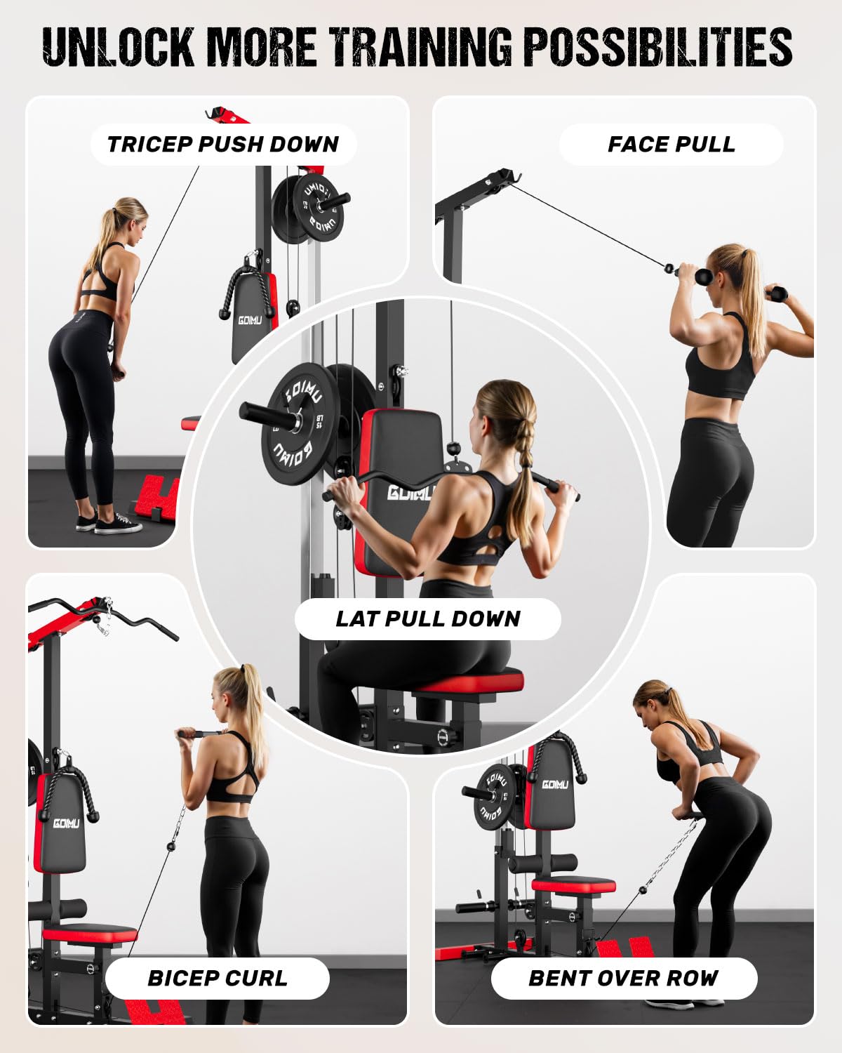 جهاز سحب وسحب الكابلات مع جهاز - مراجعة Pulley Home Gym وسعره