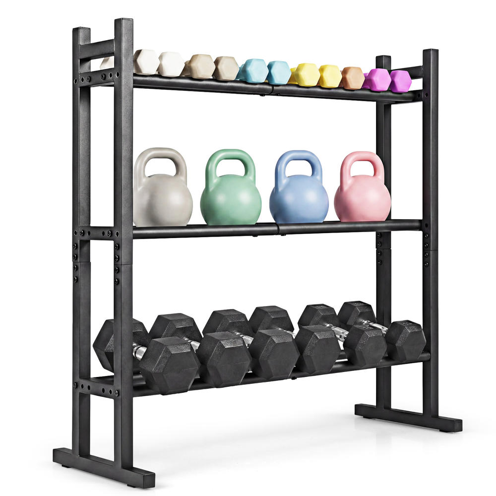 حامل أثقال ثلاثي الطبقات شديد  - مراجعة Home Gym Weights وسعره