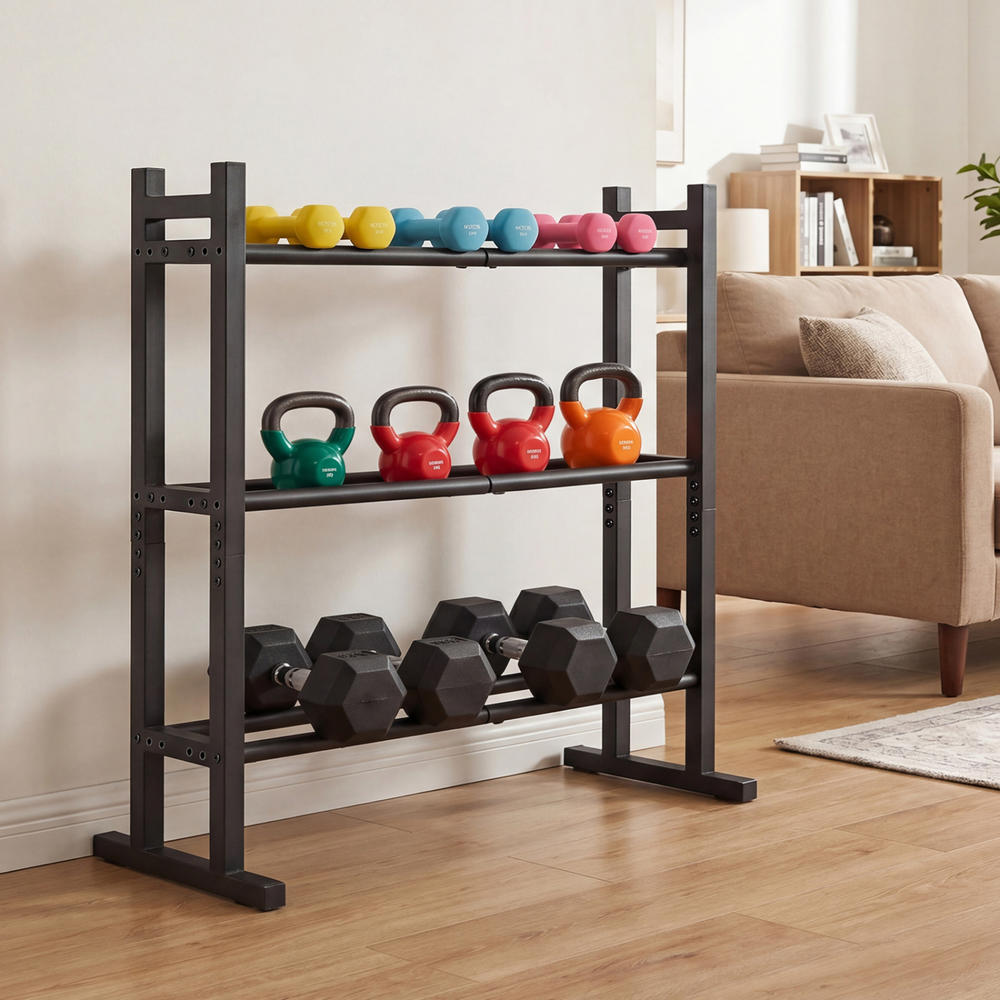 حامل أثقال ثلاثي الطبقات شديد  - مراجعة Home Gym Weights وسعره