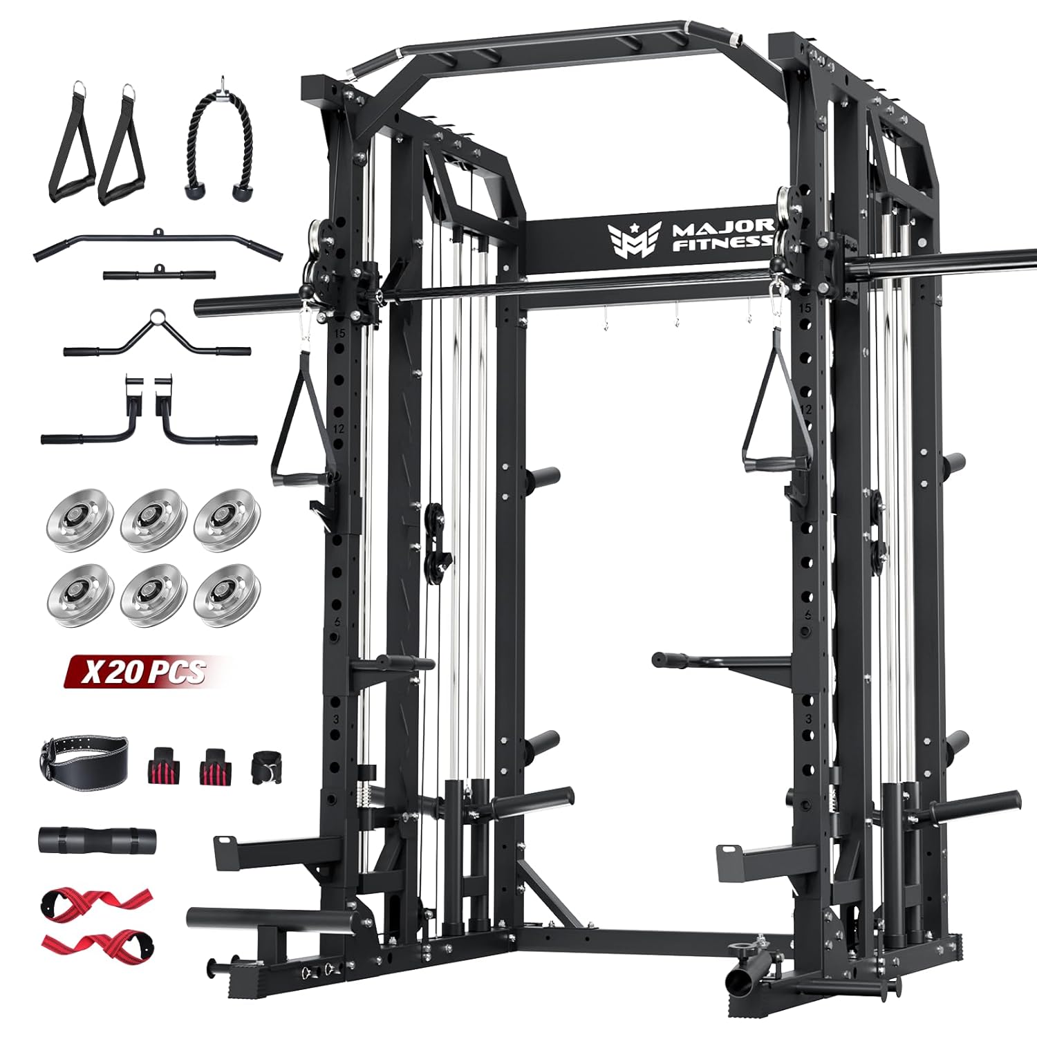 جهاز سميث للتمارين المنزلية، ر - مراجعة Pulley Home Gym وسعره