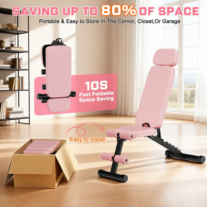 مقعد تمارين قابل للتعديل بـ 9  - مراجعة Home Gym Weights وسعره